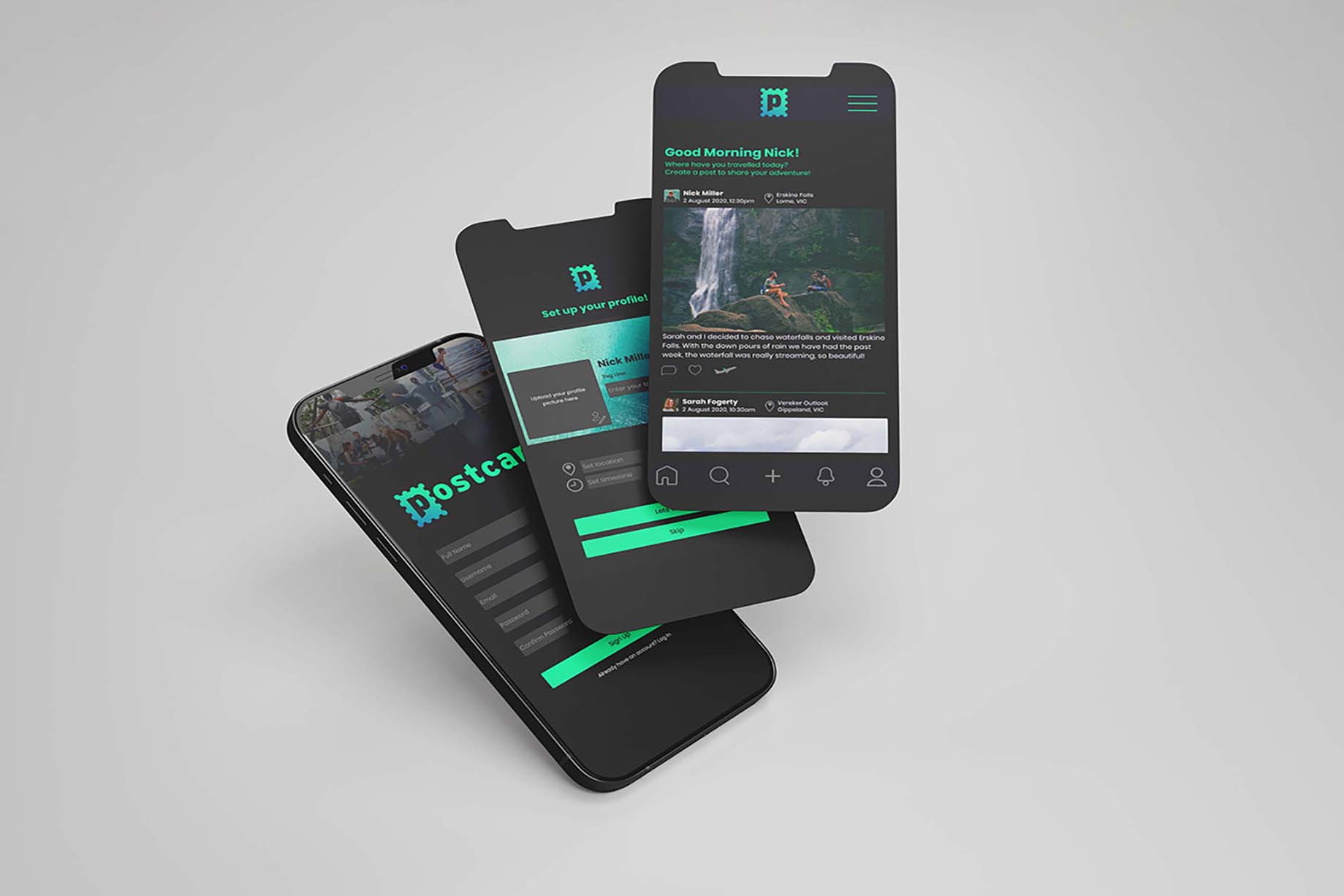 Postcard Account Signup